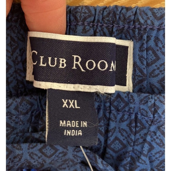 NWT Club Room Patterned Pajama Pants Size XXL Women’s Blue MSRP $30 - Picture 3 of 10